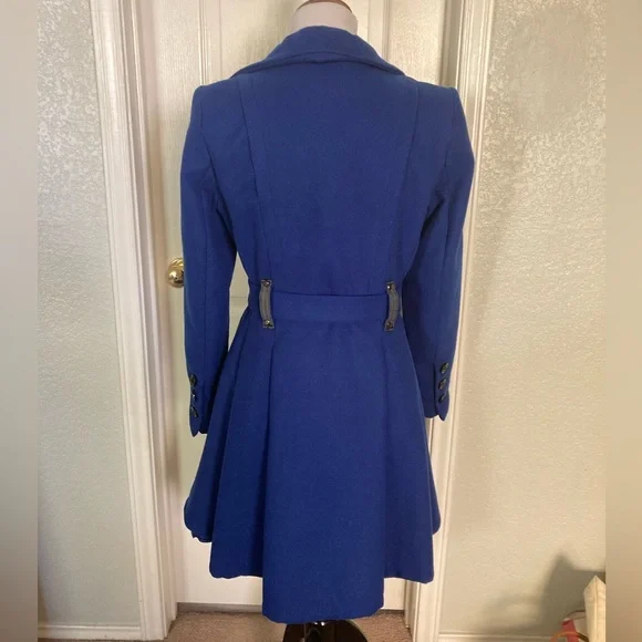 Steve Madden belted long peacoat - Picture 7 of 13